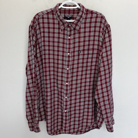 Polo Jeans | Shirt XL Red Flannel Long Sleeve Button Ralph Lauren Y2K Vintage - Picture 2 of 5